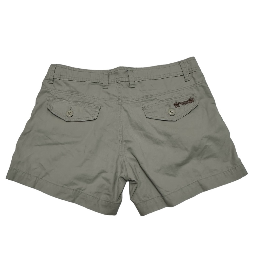 Y2K Hawaii Tapa Tan Khaki Midrise Cargo Shorts Size 10 L